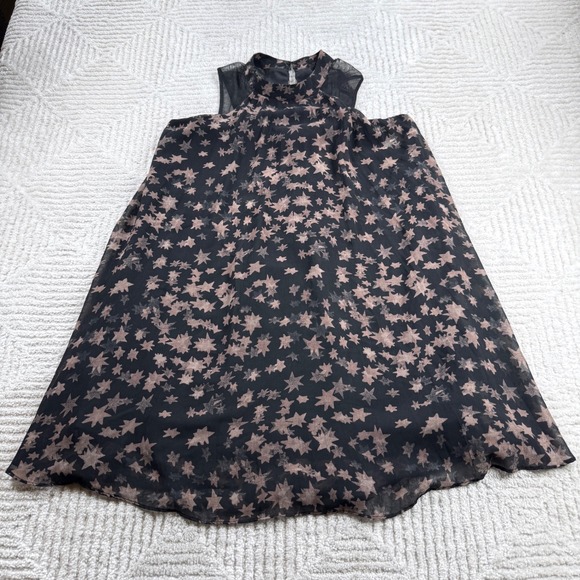 BCBGeneration Dresses & Skirts - BCBGeneration Star Print Dress Womens S Black Celestial Whimsigoth Ethereal Edgy